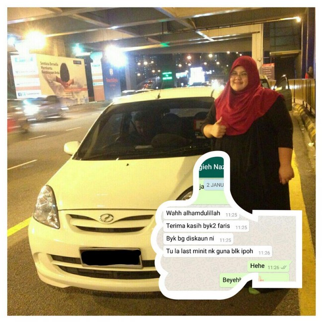 Kereta sewa 18 - Prof Hariz